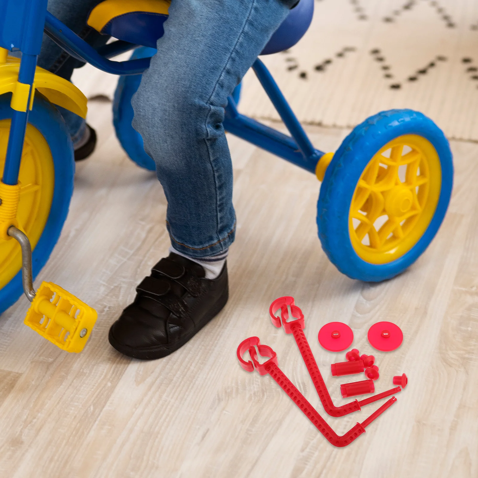 

2Sets Bicycle Windmill Rods for Kids Fun Vibrant Ride Decor Easy Install Compatible with Most Children's Bikes Accessories