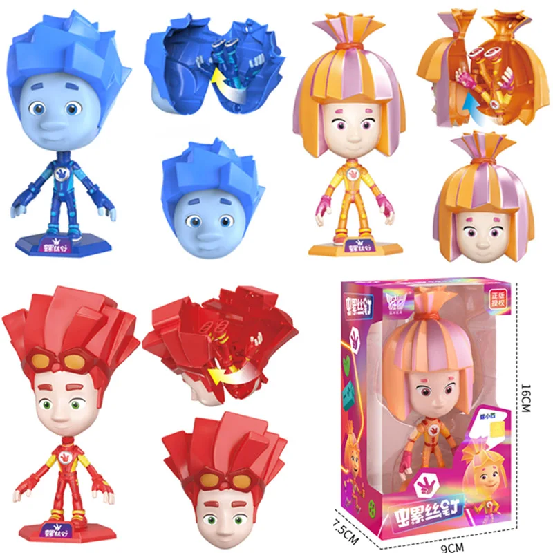 Figurine de dessin animé The Fixies Nolik, jouets transformants, modèle de figurines d'action, Collection d'ornements, cadeaux d'anniversaire pour enfants