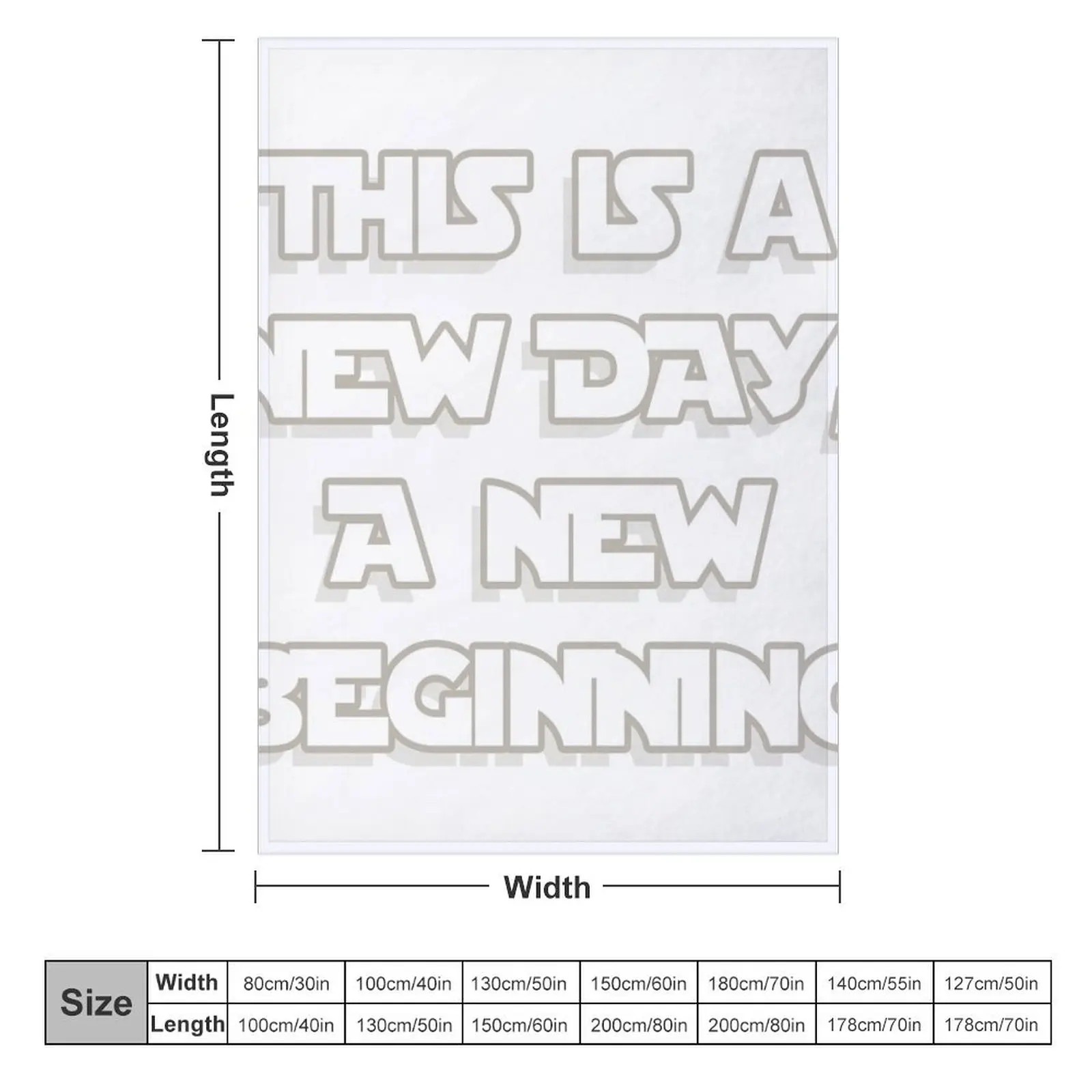 This is a new day, a new beginning Throw Blanket Cute Furrys Blankets