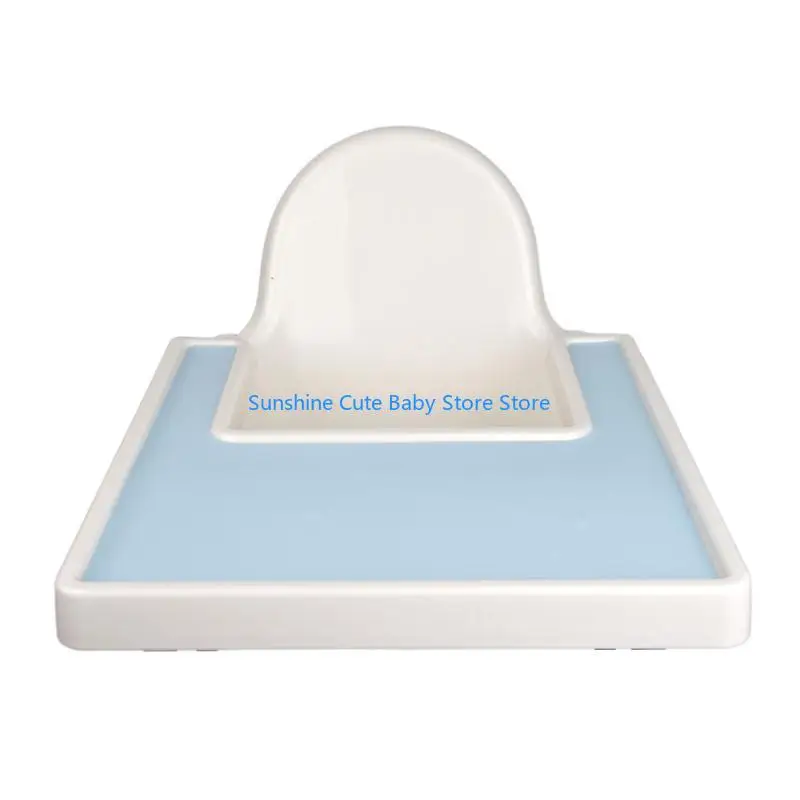 C5AF เก้าอี้ทานอาหารเด็กสูงแผ่นรองจานซิลิโคนทนทานสำหรับการให้อาหารง่าย