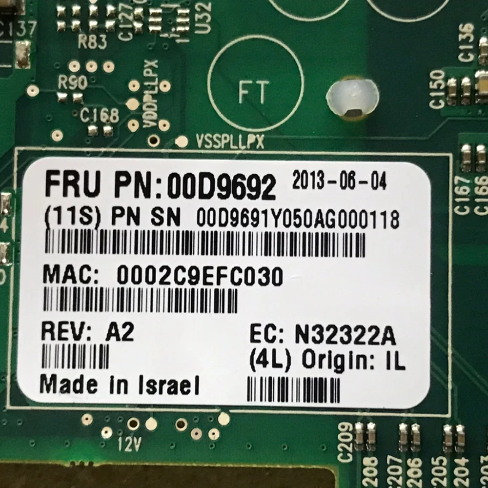 ConnectX-3 00D9692 MCX312A 10G Dual Optical Port Card