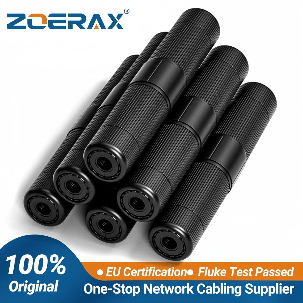 ZoeRax RJ45 Waterproof Coupler IP68,CAT6/CAT5e/CAT5 Female to Female Coupler Connector 8Pin for Outdoor Ethernet LAN Cable