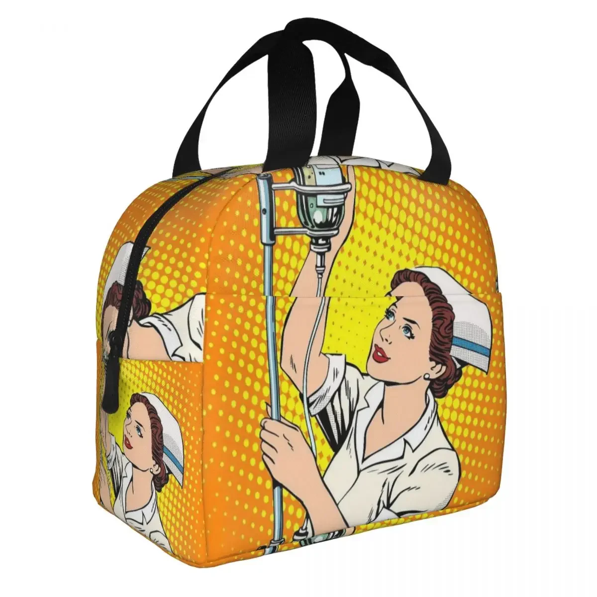 

Doctor Nurse Enfermera En Apuros Insulated Lunch Bags Cooler Bag Meal Container High Tote Lunch Box Food Bag Office Picnic