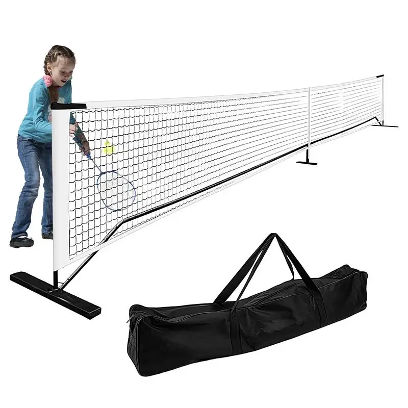 Tennis Net For Driveway Portable Tennis Practice Net Detachable Tennis Practice Net 9.5kg Driveway Tennis Net With Carry Bag