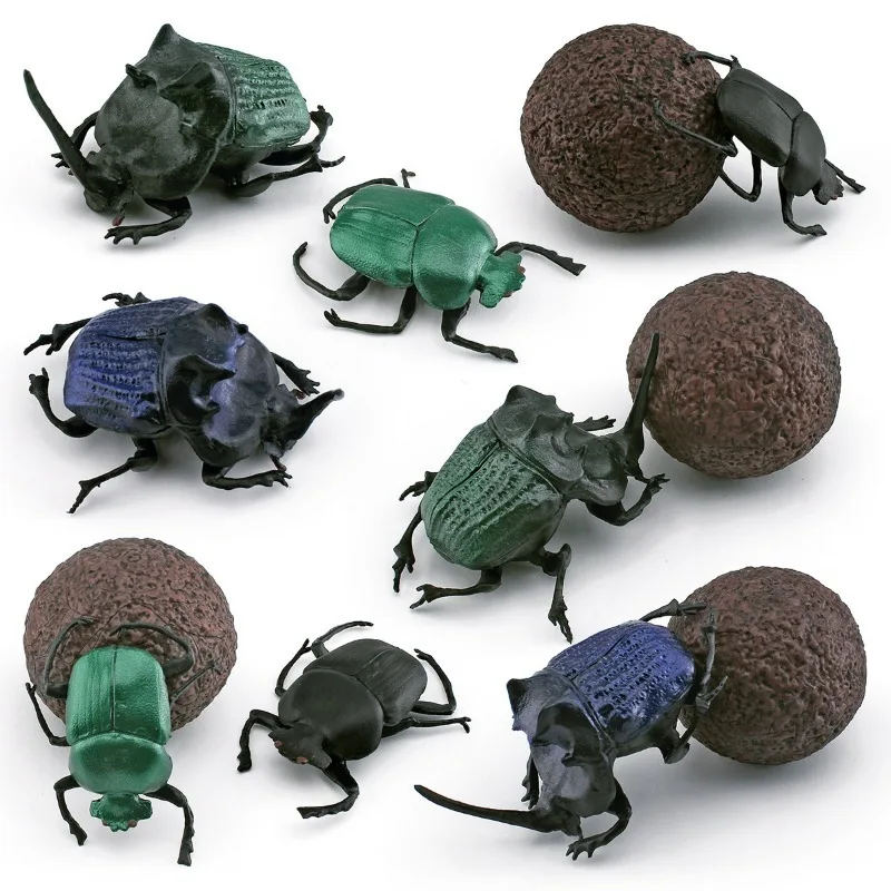 Artificial Dung Beetle Fridge Magnets Cicada Snails Fridge Stickers Simulated Insects Models Childre Gifts Home Decoration