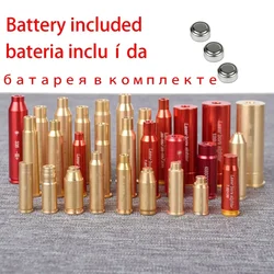 Tactical Red Laser Bore Sight Boresighter cartuccia 9mm 12GA 20GA .223 .308 5.45x39 7.62x39 9x19mm Training Bullet Snap Caps
