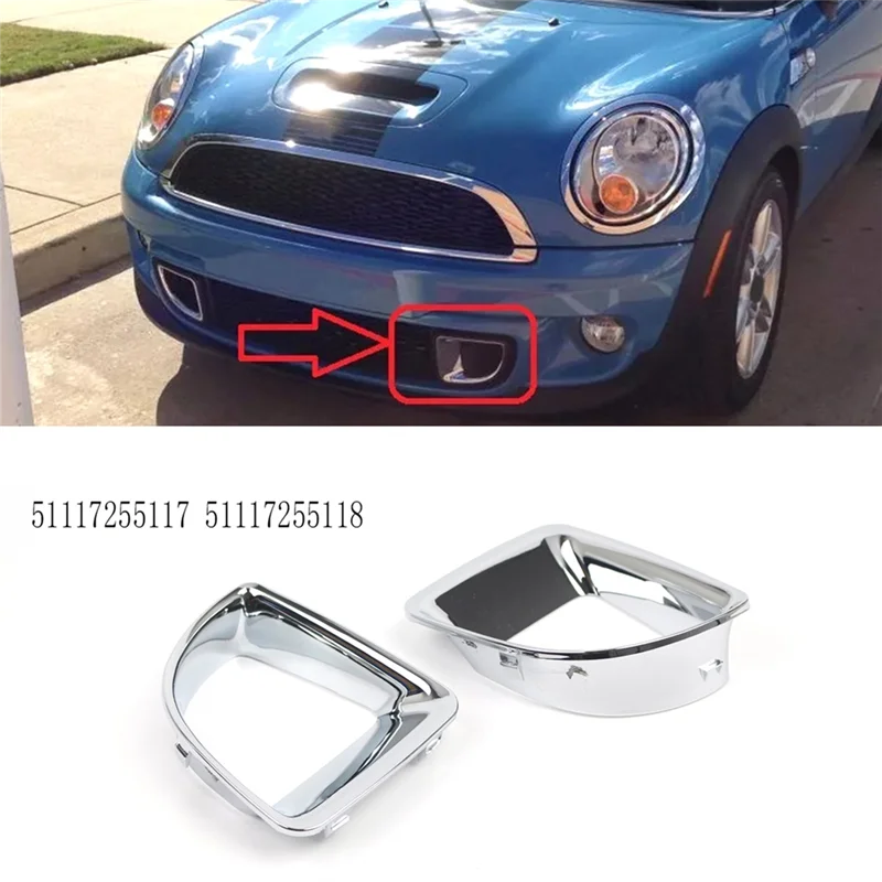 

1Pair Car Front Air Duct Frame For BMW MINI R55 R56 R57 R58 R59 JCW S 2007-2014 51117255117 51117255118
