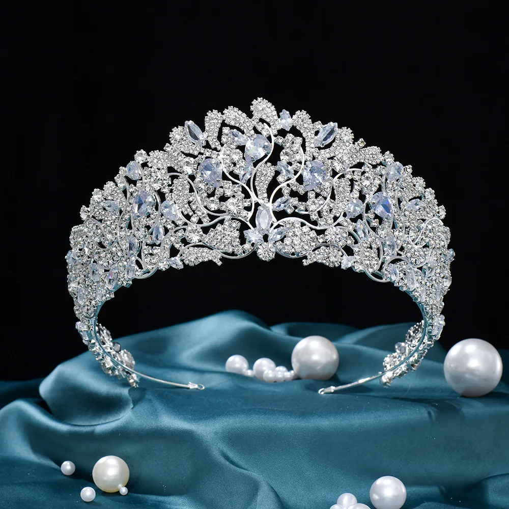 Women Party Hair Jewelry Vintage Luxury Rhinestone Wedding Zircon Hair Accessories