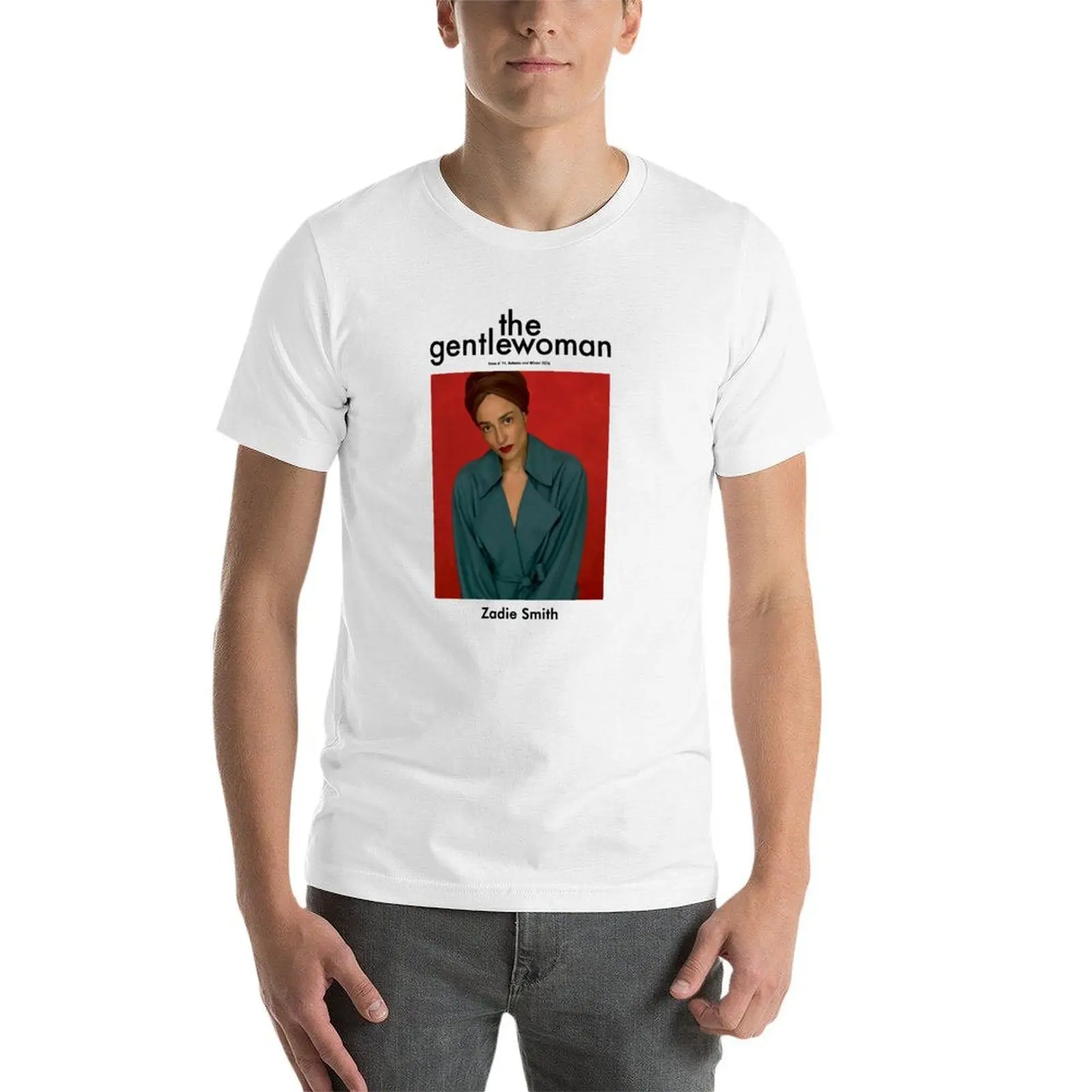 تي شيرت Gentlewoman Zadie Smith تي شيرت قطن 100% جرام تي شيرت رجالي للرجال تي شيرت مصمم تي شيرت #4