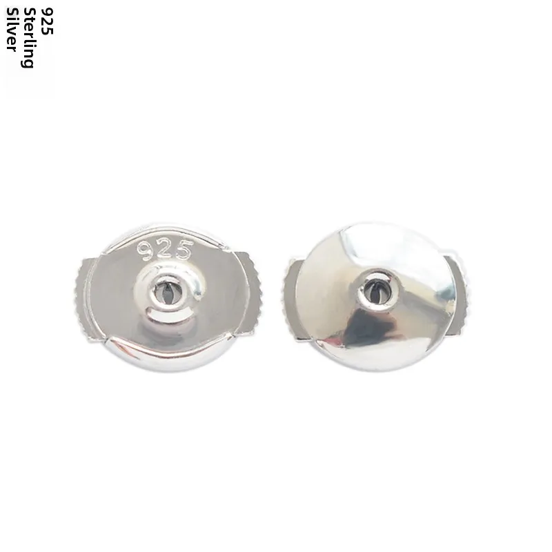S925 純銀 UFO イヤープラグ金メッキローズゴールドプレスタイプイヤーキャップファッションジュエリー DIY アクセサリー