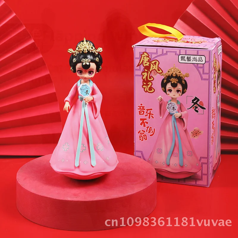 Tang-Dynastie Tumbler Little Sister Puppe im chinesischen Stil, Spielzeugornament von Shaanxi Xi'An kreatives kulturelles Geschenk für den Urlaub