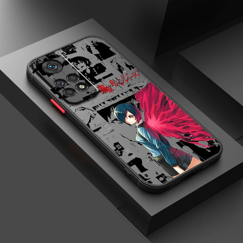 เคสโทรศัพท์ลาย Tokyo ghoul อะนิเมะชั่วร้ายโปร่งแสงสำหรับ redmi Note 13 12 12S 12T 11T 11E 10S 9 Pro PLUS 5g