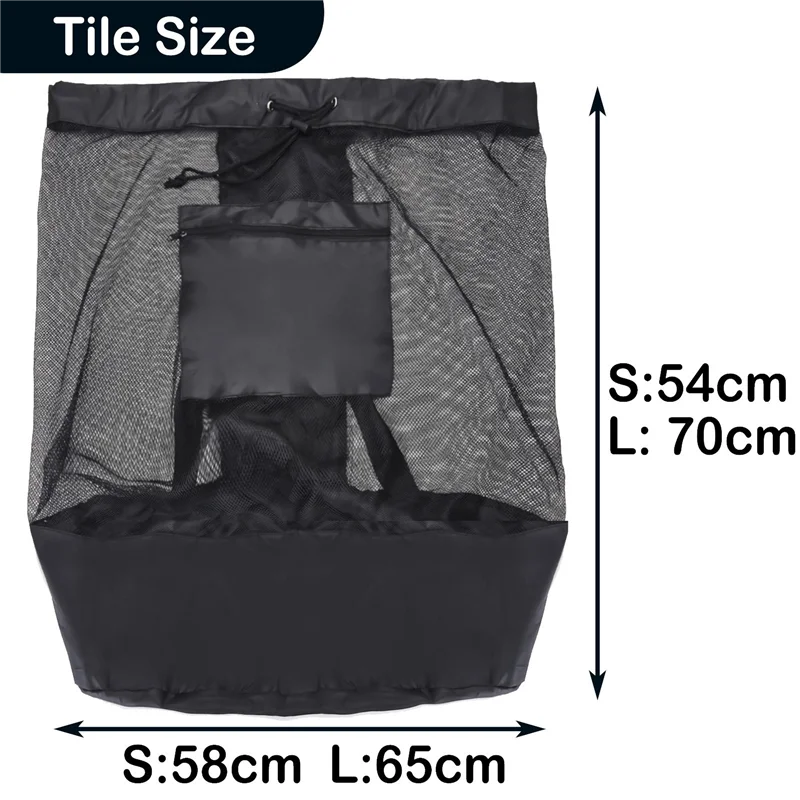 AED2-Mesh Bag Adjustable Drawstring Soccer Storage Bags Waterproof Sports Ball Pack Volleyball Football Pocket