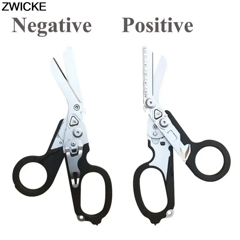 Outdoor Survival Tools Medical Scissors Folding Stainless Steel Retractable Medical Scissors Multifunctional Tactical Pliers