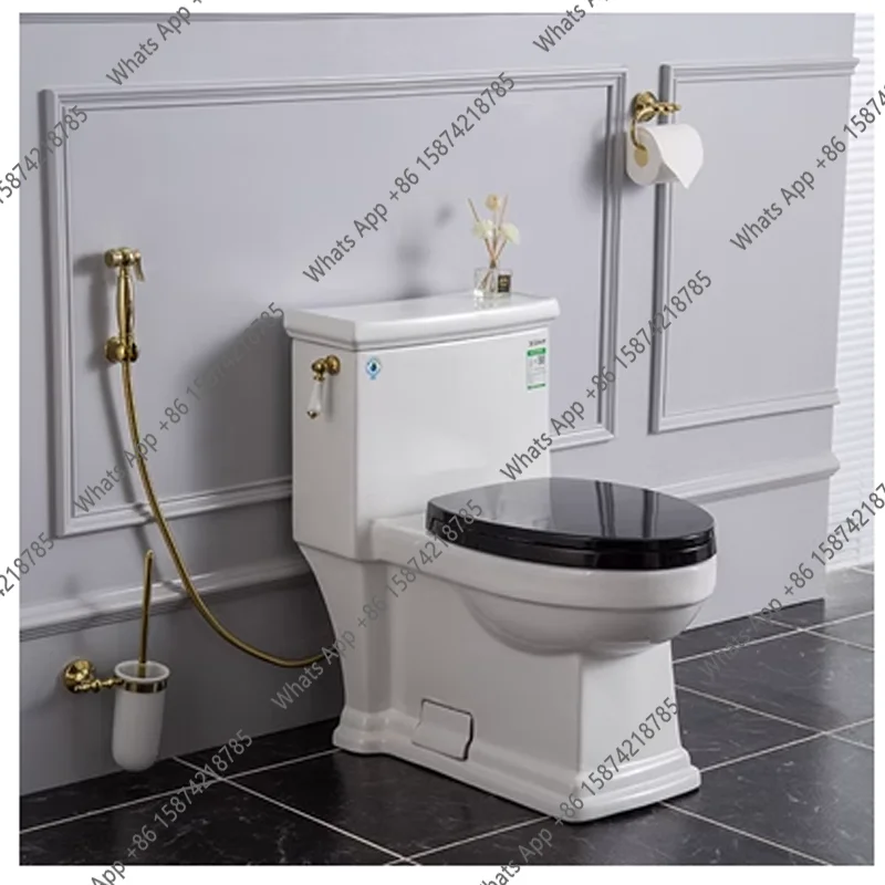

French European retro ceramic toilet flush siphon personalized creative American classical toilet