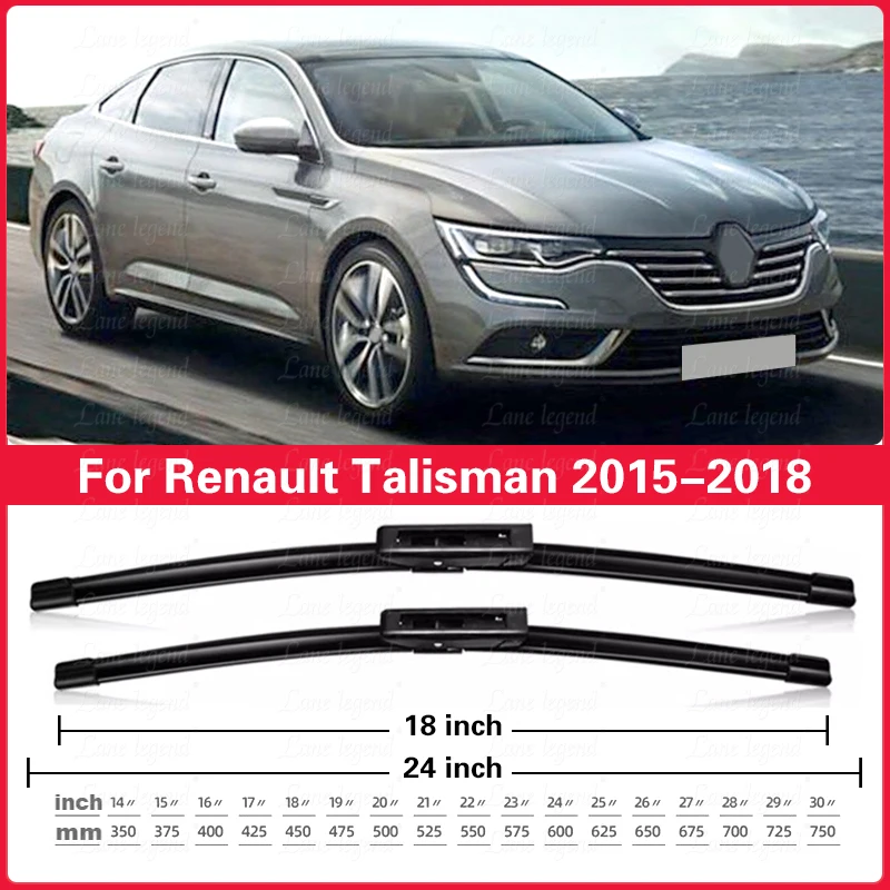 

Car Wiper For Renault Talisman 2015 2016 2017 2018 Front Wiper Blades Windscreen Wipers Windshield Auto Accessories 24"+18"