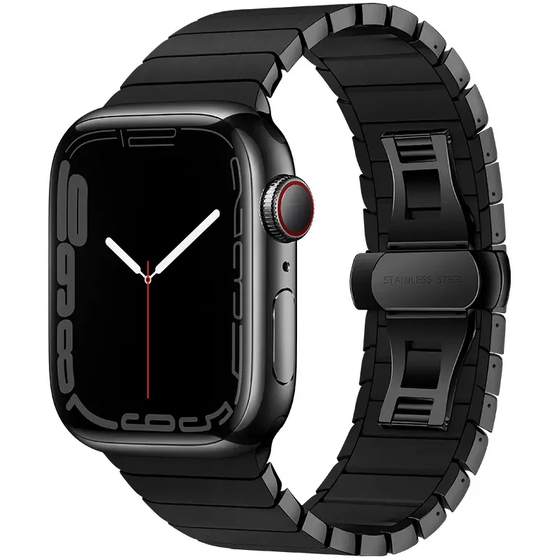 

Металлический ремешок из нержавеющей стали для Apple Watch 45 мм 49 мм 44 мм 41 мм 40 мм 42 мм 46 мм Браслет IWatch Ultra 3 2/11 10 9 8 7 6 5 SE