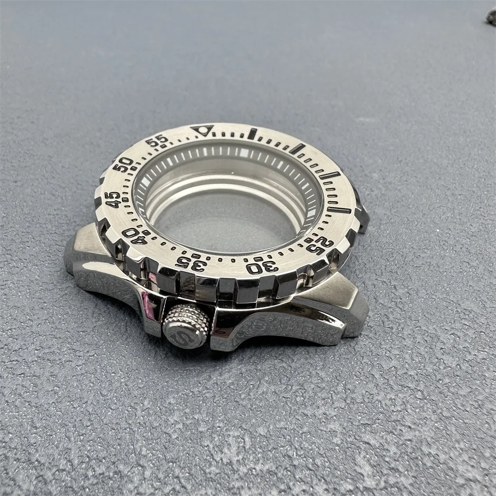 44mm Watch Case with Chapter Ring Mechanical Watch Modification Watch Accessories for NH35/ NH36/ 4R35A/ 4R36A/ NH34 Movement