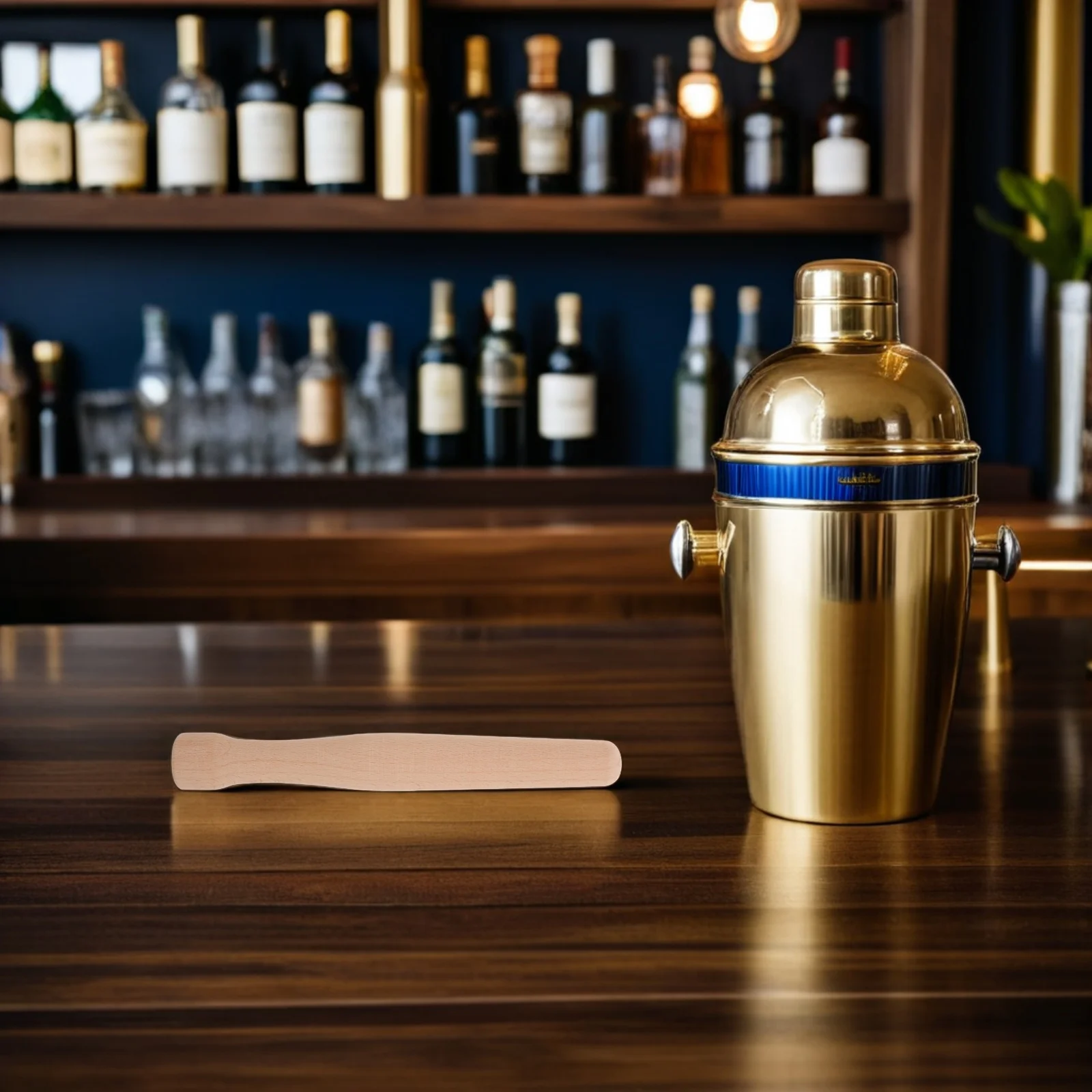 

Wooden Cocktail Muddler Solid Wood Bar Tool Ice Crusher Stick for Drinks Mojitos Lemonade Citrus Juice Presser Muddling Rod