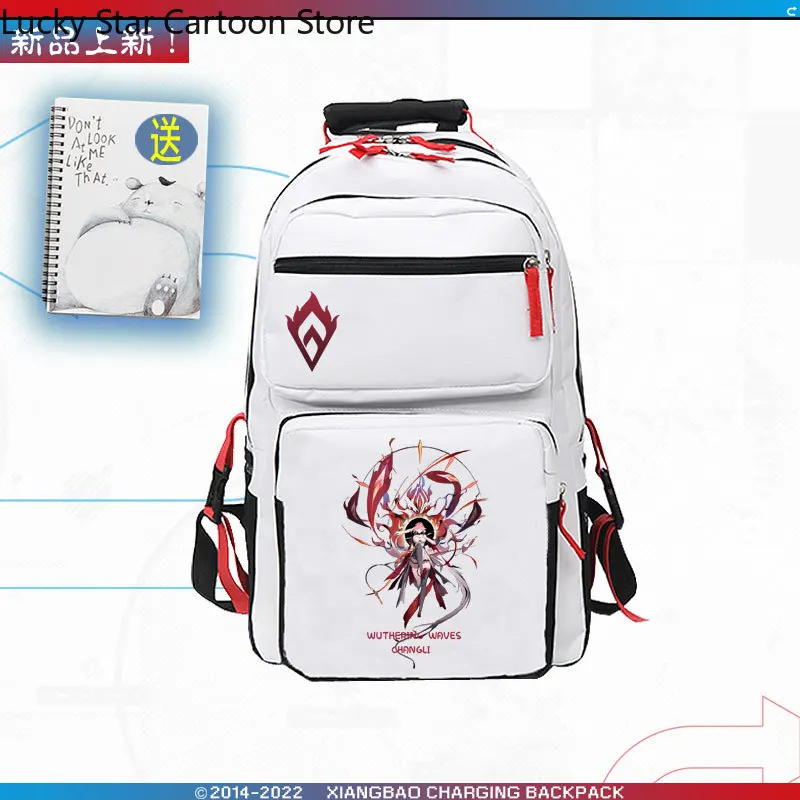 Wuthering Waves Changli Game Theme Backpack School Bag Anime Student Backpack fashion Cosplay original Game Gift Halloween