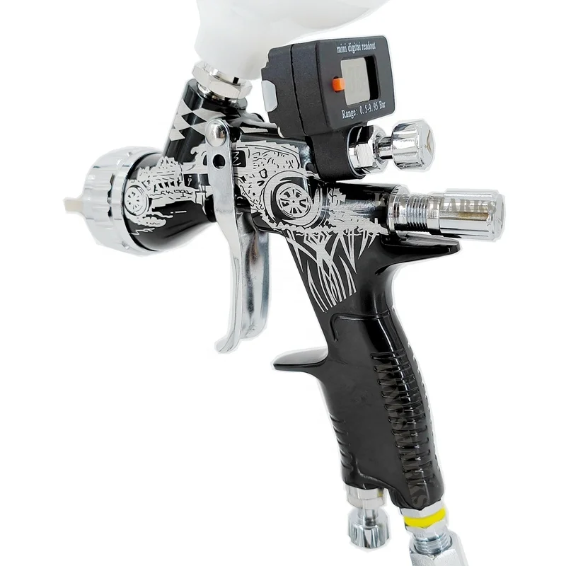 

Air Pressure Mini Digital Readout Display 1.3 Race Van Black Professional Best Hand Power Paint Spray