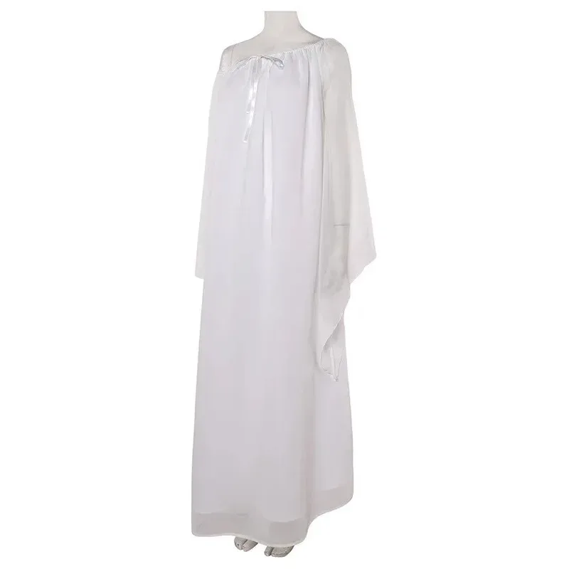 

Amidala costume Padme white long Halloween cosplay dress yj4k