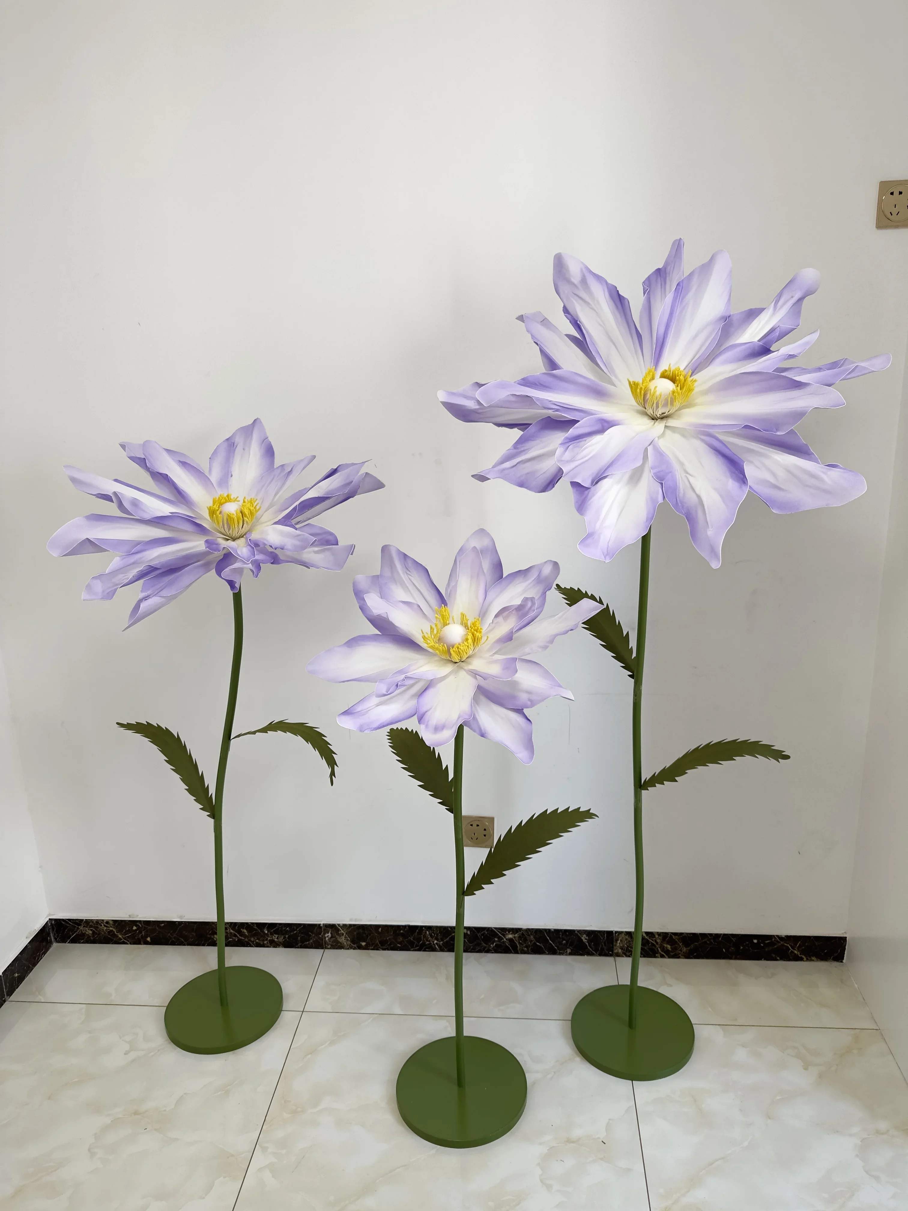 Decoración de ventana gigante, poste de boda, arte de papel, flor, revista de estudio, publicidad, arreglo de tiro, accesorios de camino de boda