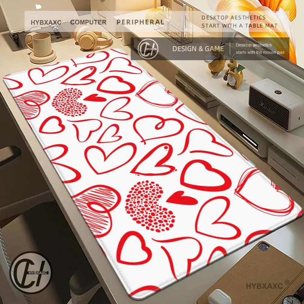 Loving Mouse Pad Cute HD Rubber Desk Pad Extended Gaming Keyboard Mat Large 90x40cm XXL Game HYBXAXC Big Table Pad Mouse Pad
