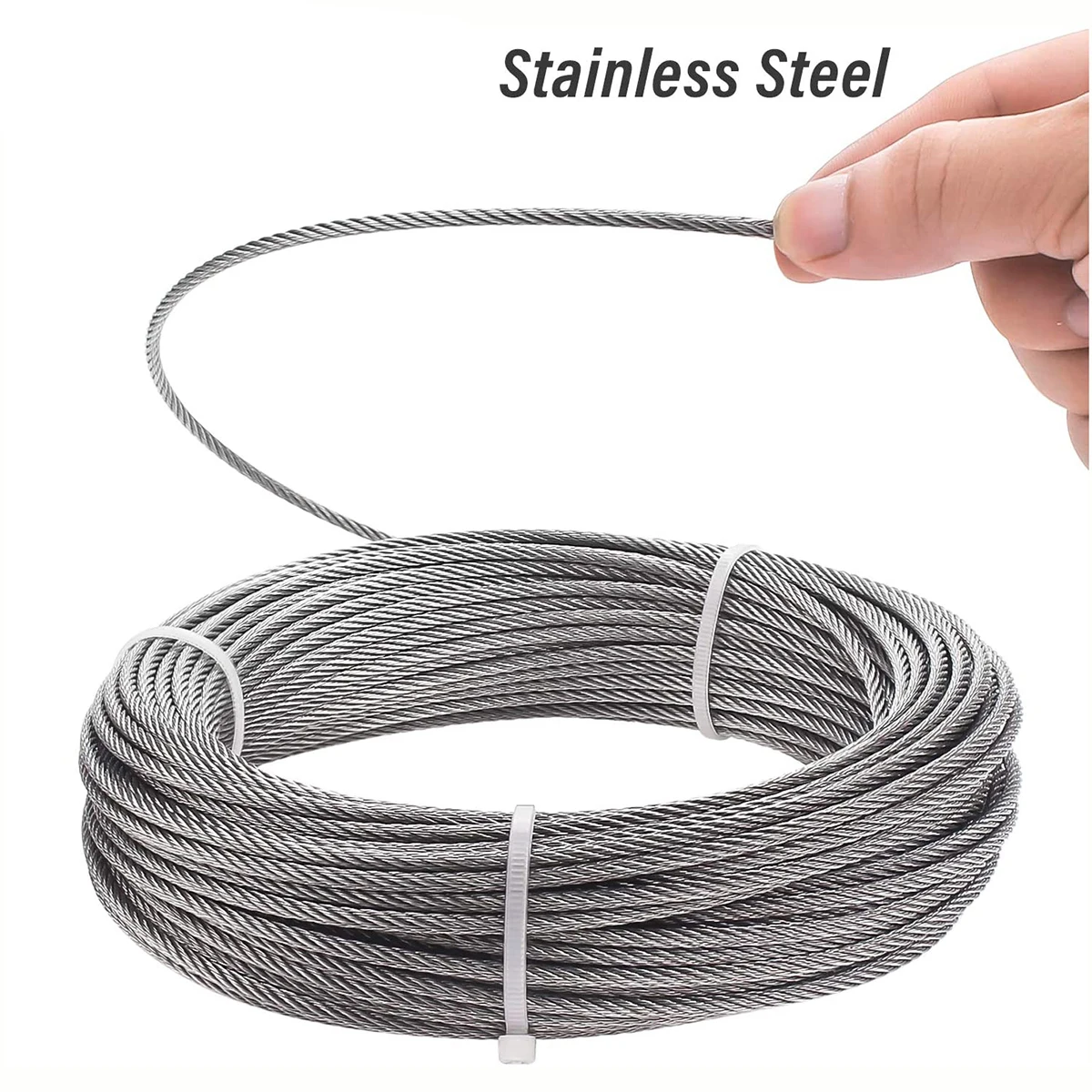 50Pcs Cable Railing Hardware Kit with 100 meter  Wire Rope 1/8\