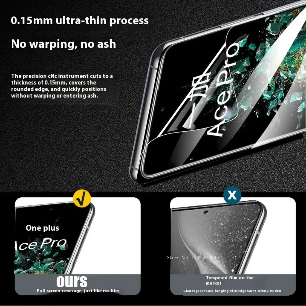 3PCS Matte Hydrogel Film for The Screen Protector for OnePLus 12 8T 9 10 11 Pro Full Cover TPU Protector for OnePLus Nord 2 3 4