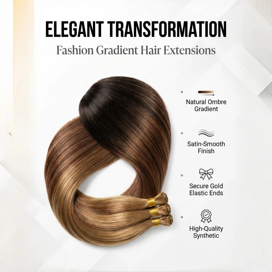 

Пепельно-коричневые прямые пряди для наращивания волос, премиум-волокно, шелковистые и без эффекта пушистости, разные длины, идеально подходят для ежедневного использования и улучшения прически.