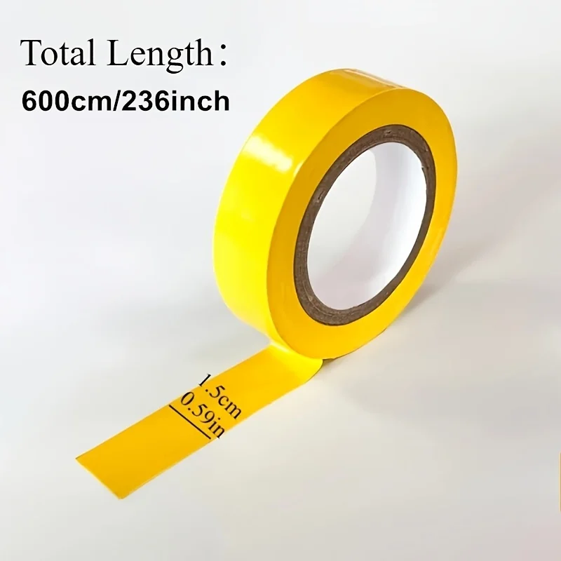 YITAPE 6 Rolos de Fita Adesiva Vinílica Arco-Íris 16mm*6M, Fita Decorativa Colorida para Marcação de Piso, Artesanato, Carro, DIY, Academia, Professor
