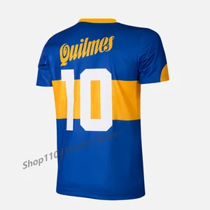 Vintage Maradona Boca Juniors Style Retro Fußballhemd Männer Frau Sport Komfort Sport T -Shirt 3D Fashion Sports Shirt 1995 10 Hauptverkaufs -Boca -Junior -Pullover - №1