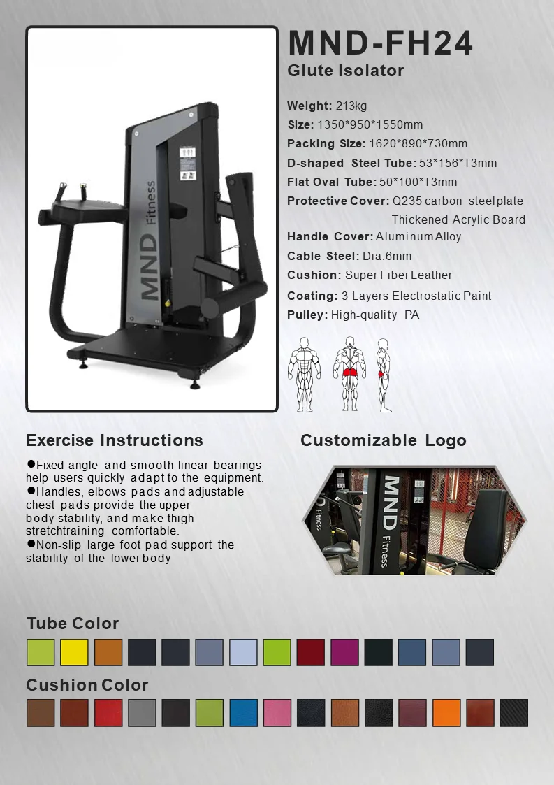 Wholesale Price Source From Factory Professional Gym Equipment Training Butt Muscles Glute Fitness Machine