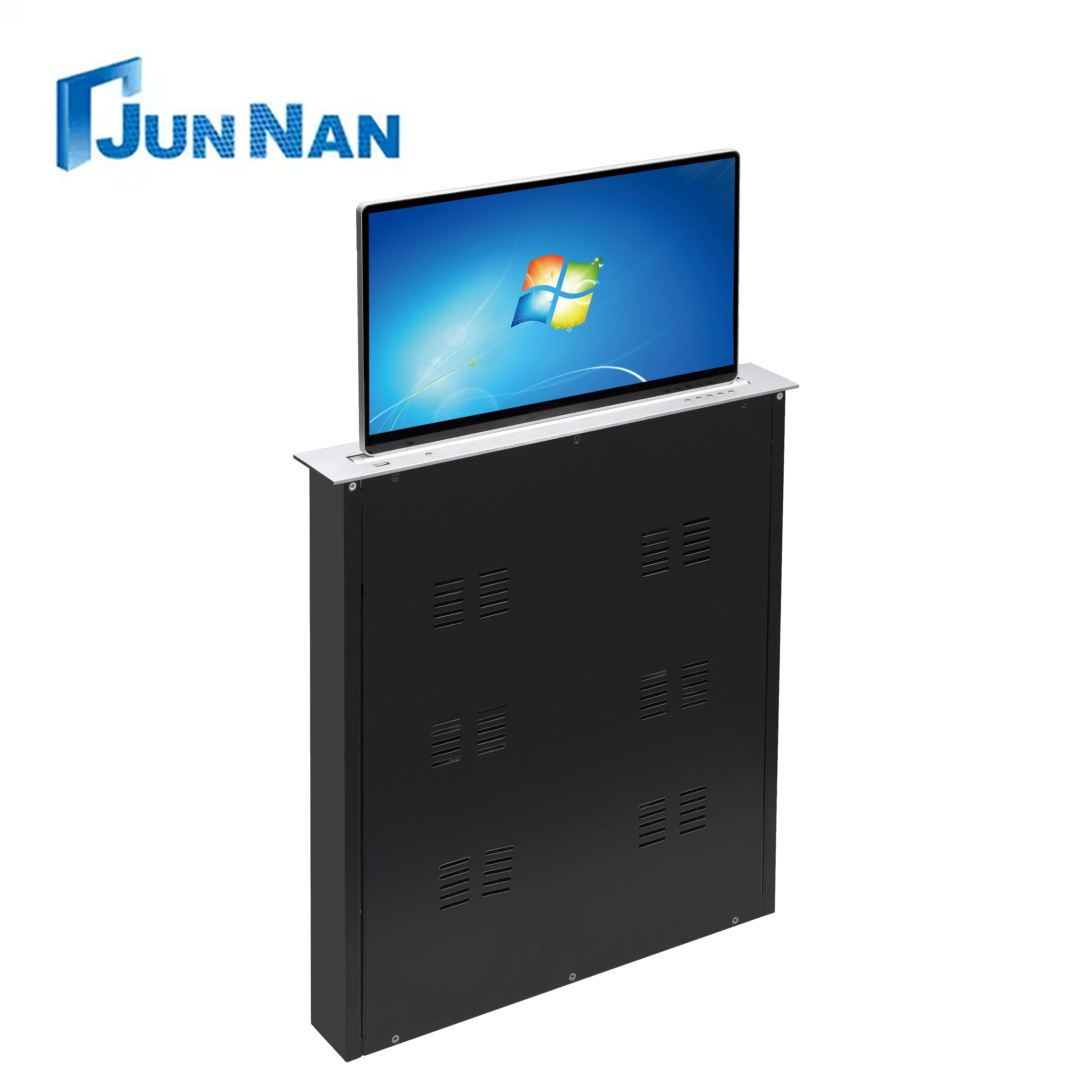 Sistem Konferensi Tanpa Kertas dengan Monitor LCD Bezel Sempit, Pengangkat Motor, Mikrofon, dan Fungsi Video untuk Rapat