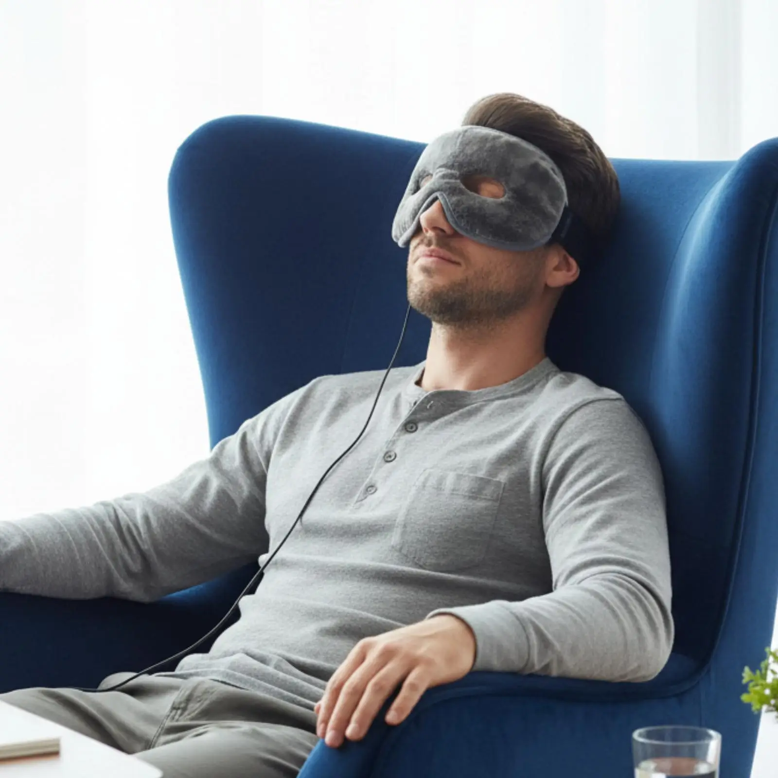 USB Cotton Heated Sleep Mask Adjustable Temperature Breathable Sleep Cover for Relaxing Eyes Night Travel - view 5