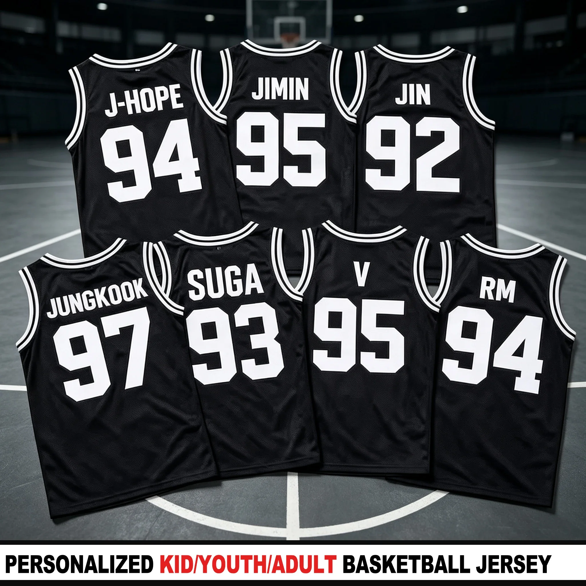 BTS Arirang 2026 World Tour New Peripheral Basketball Suit KpopY2k Breathable Tank Top Casual Street Home Parent Child Wear
