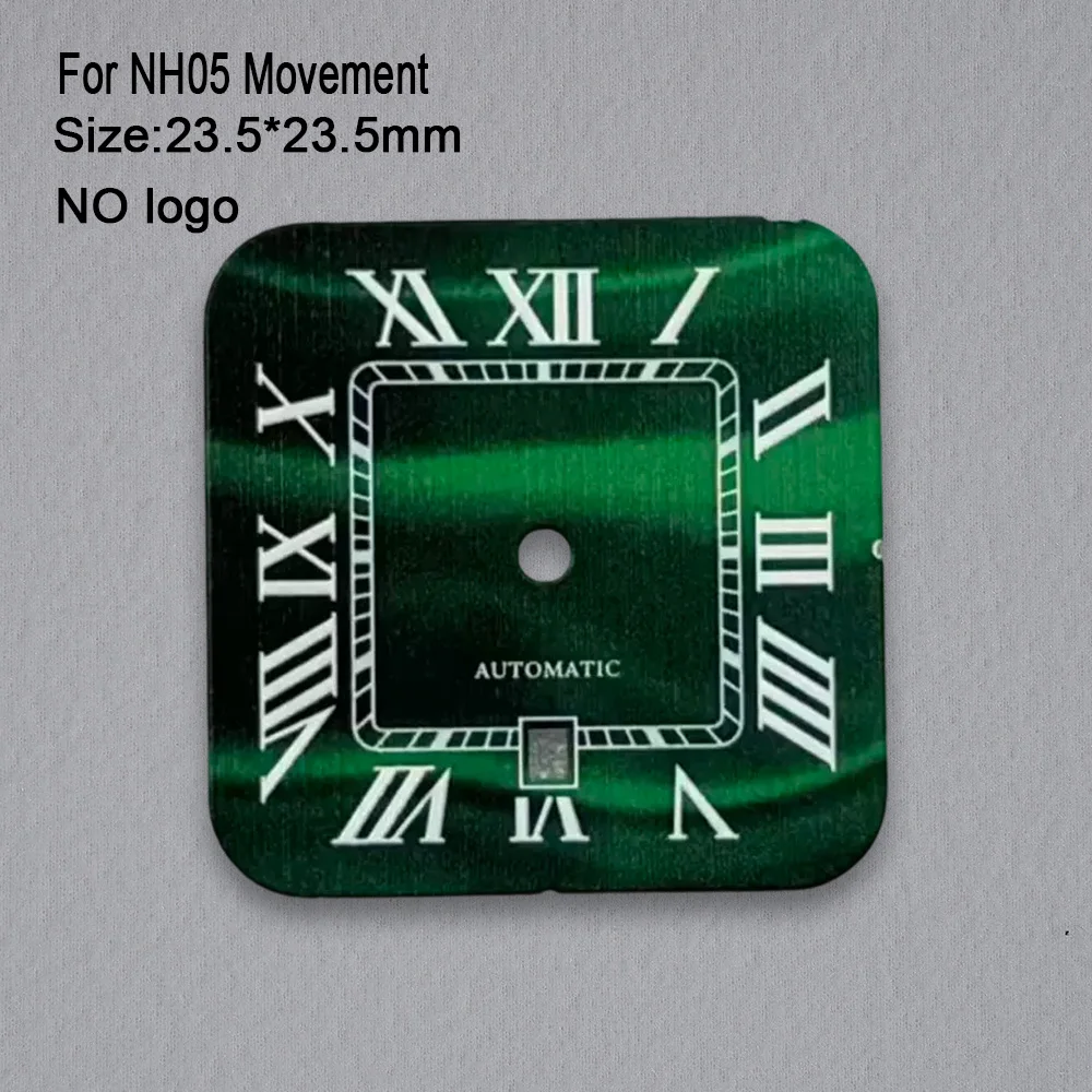 No Logo 23.5*23.5mm Women Square For NH05 Movement High-Quality Custom Logo Watch Dials Hands Case Accessories Repair Tools