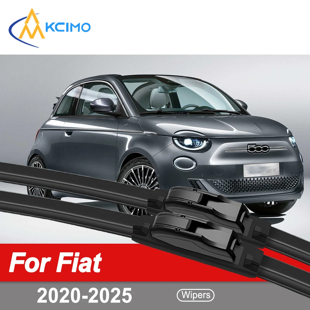 

Natural Rubber Car Wipers for Fiat 500e 2020 - 2025 Ideal Windshield Cleaning Accessories