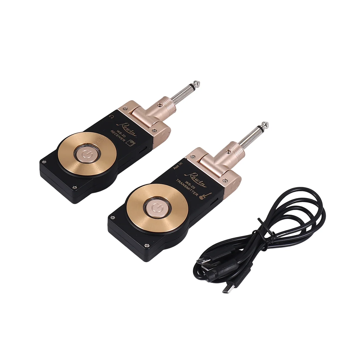 

UP NEW!Rowin WS-20 2.4G Wireless Electric Guitar Transmitter Receiver Set 30 Meters Transmission Range for Electric Guitar Bass