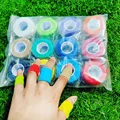 12 piezas de colores