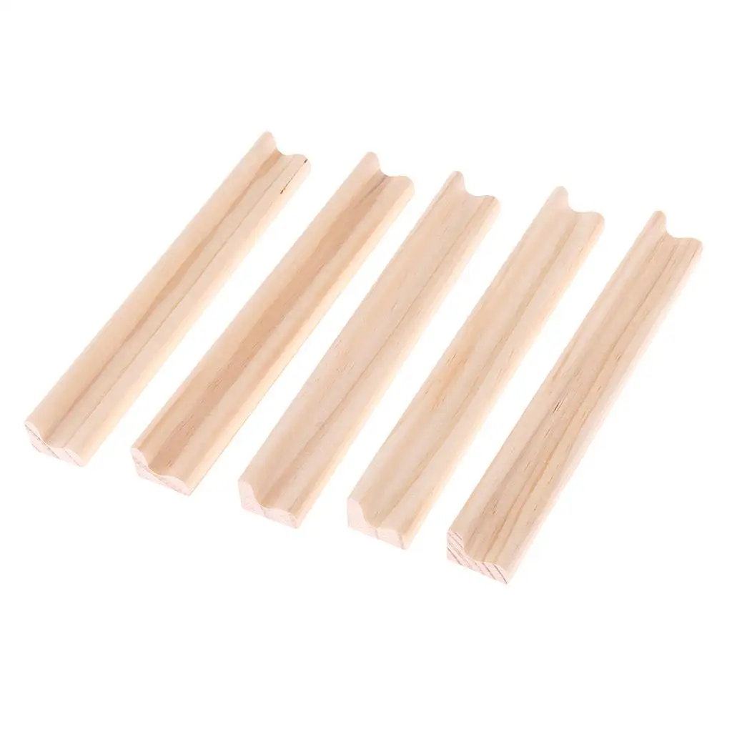 5 قطع من رف بلاط الحروف DIY للعب |   حامل خشبي بديل للحروف الأبجدية