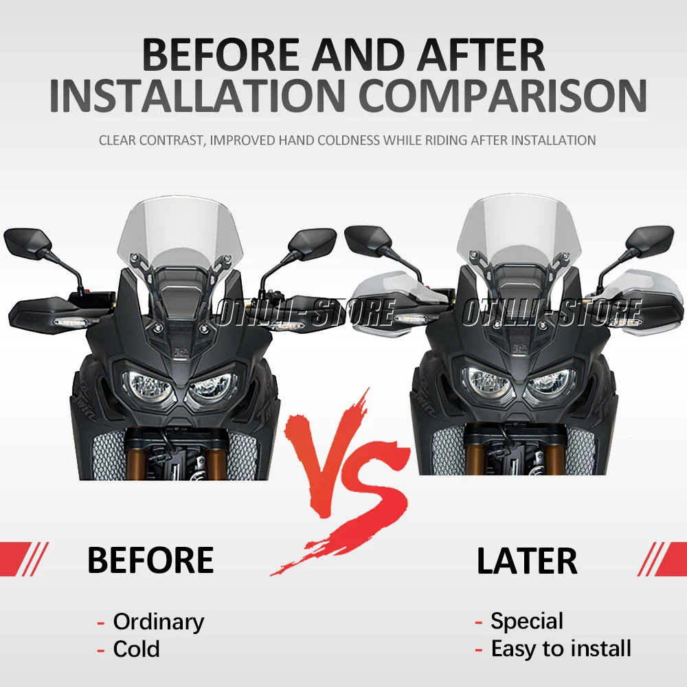 New Hand Shield Protector Windshield Hand Guard Extension For HONDA XADV750 X-ADV 750 CRF1000L CRF 1000 L Africa Twin 2020 2019