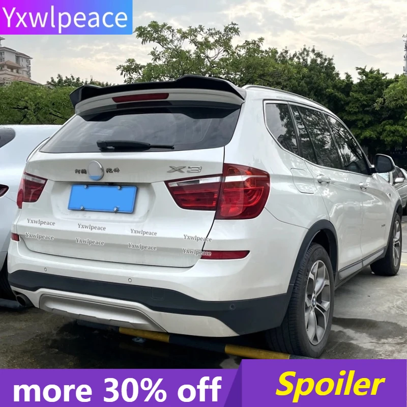 

For BMW F25 X3 2011 2012 2013 2014 2015 2016 2017 Spoiler High Quality ABS Plastic Rear Trunk Lip Spoiler Wing Car Styling