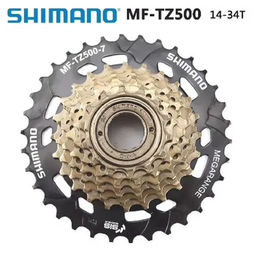 Shimano MF-TZ500-7 rueda libre de bicicleta de acero 14-34T para bicicleta plegable de carretera MTB MF-TZ500 volante de bicicleta de ciclismo TZ500 actualizado TZ21