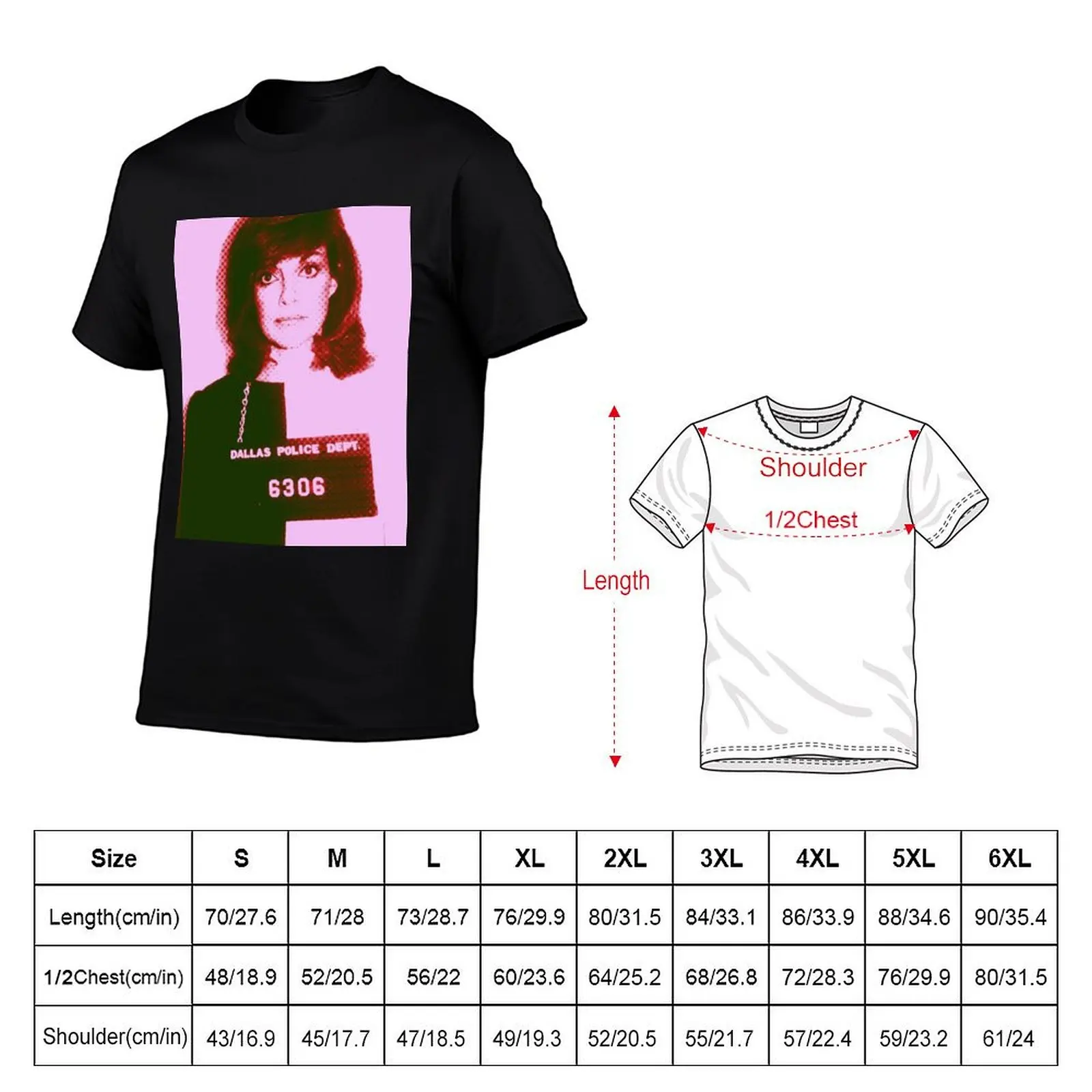 تي شيرت Sue-Ellen Ewing Mug Shot تي شيرت رجالي تي شيرت جرافيك مع مطبوعات تي شيرت قطن 100% تي شيرت