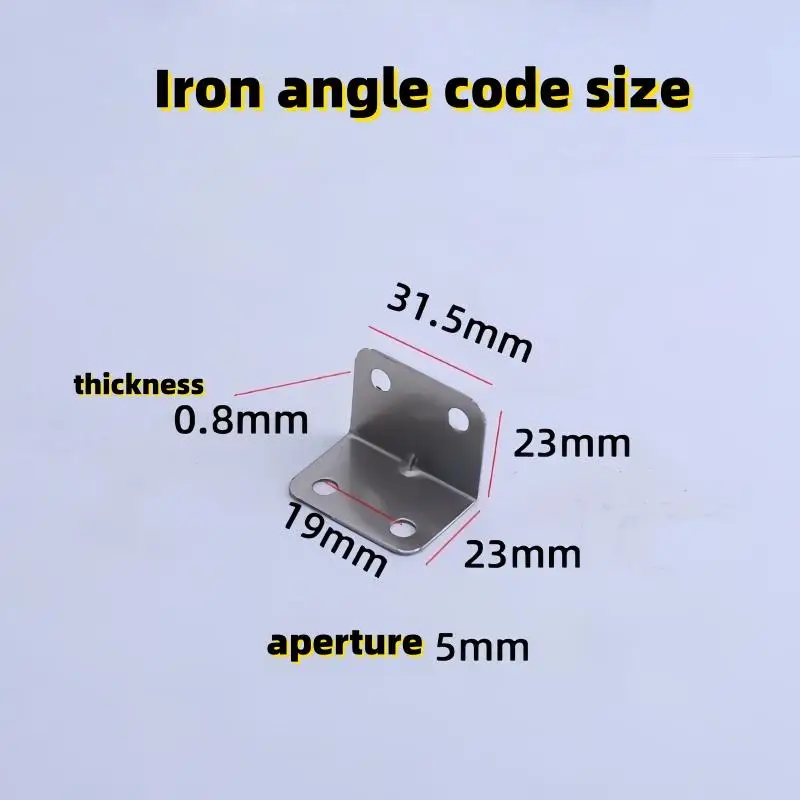 10/20Right angle fixed angle iron triangle bracket table and chair 90 degree L-shaped cabinet furniture hardware connector acces