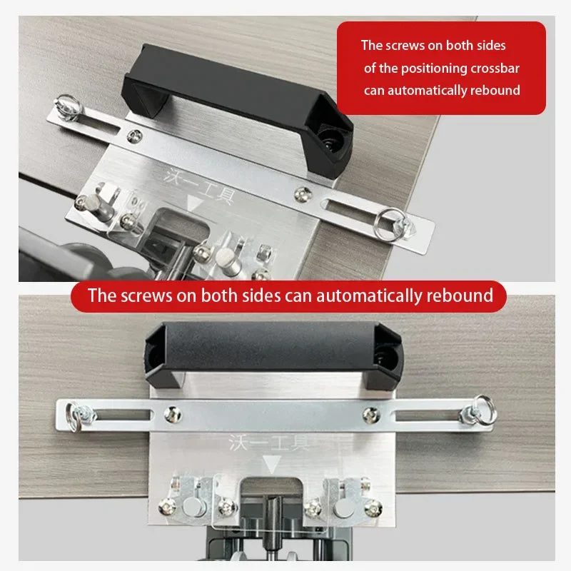Professional Carpentry Tools Slotting Mini Portable Automatic Spring Slotting Milling Cutter Locating Rack Wardrobe Connection