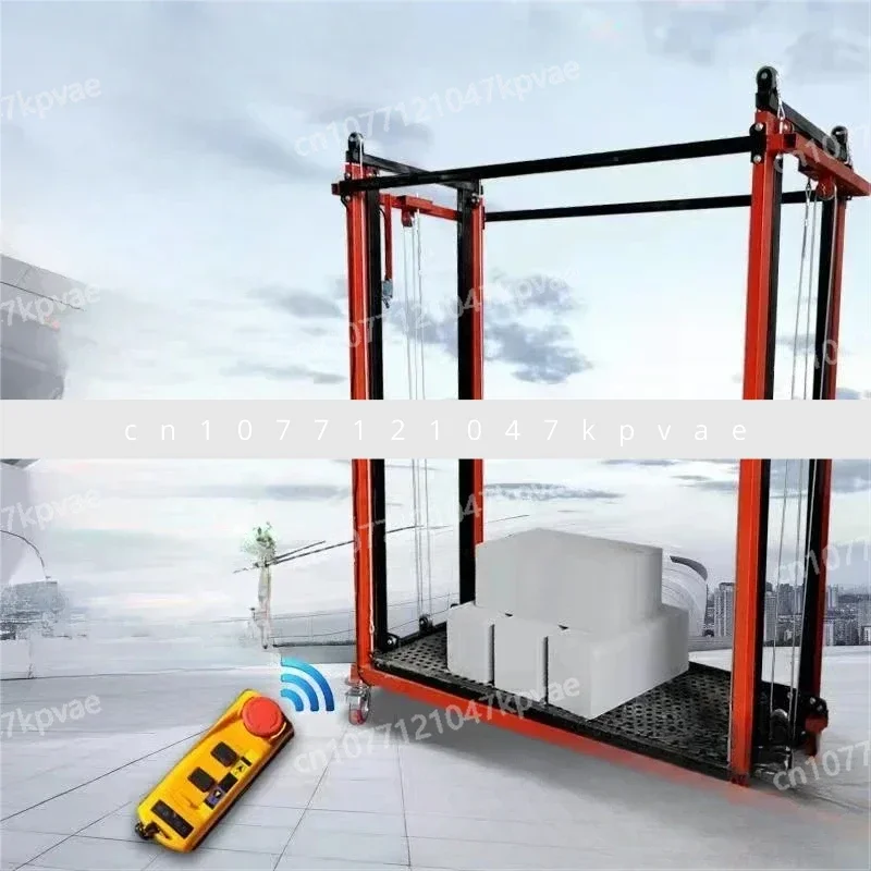 

Fully Automatic Folding Climbing Platform, 5-meter and 6-meter Small Cargo Elevator Lift - Electric Lifting Scaffold Lift