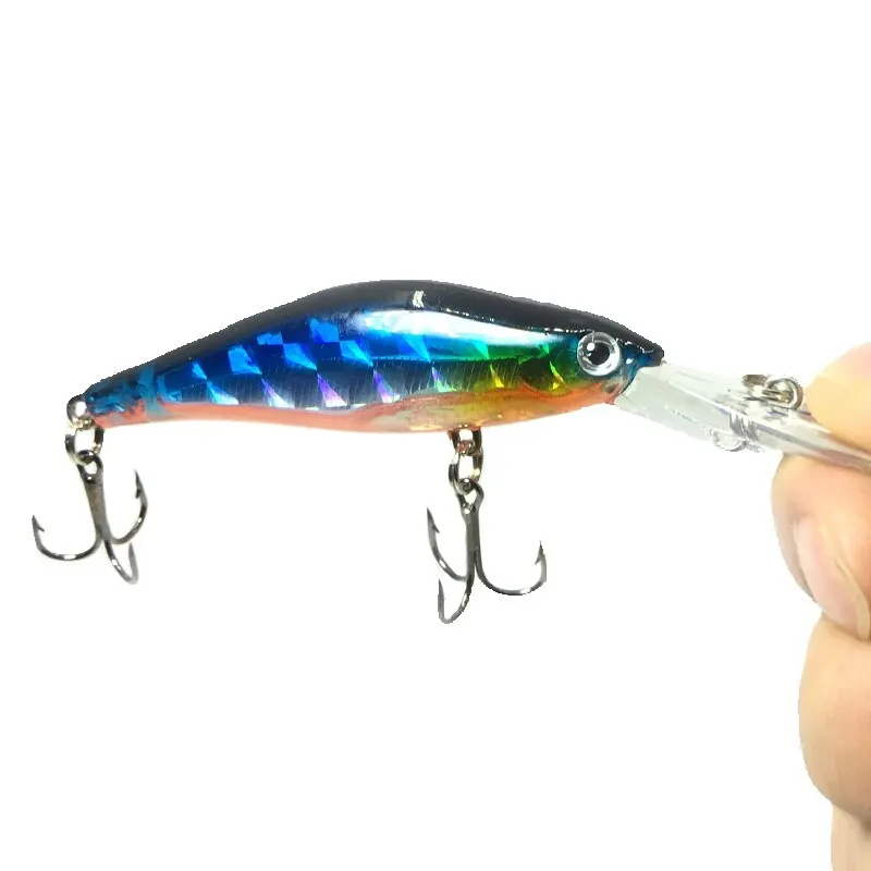 1 szt. Laser tonący powolna przynęta na ryby 10cm 8g Wobbler sztuczna mucha wędkarska twarda przynęta karp Crankbait Fishing — zdjęcie 2